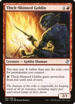 Thick-Skinned Goblin Foil (196) Time Spiral Remastered TSR MTG Magic - Image 1