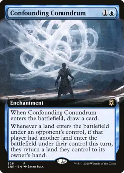 Confounding Conundrum (326) Extended Art Zendikar Rising ZNR MTG Magic - Image 1