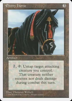 Ebony Horse (318) Fourth Edition 4ED MTG Magic - Image 1