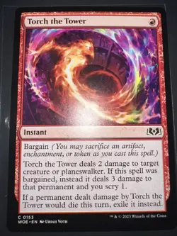 MtG Torch the Tower Wilds of Eldraine - Image 1