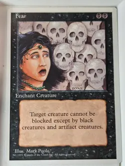 Fear - 4th Edition Core Set - Magic the Gathering MTG Nice! - Image 1