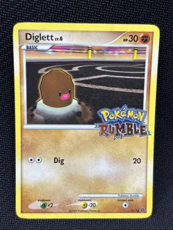 Diglett - 11/16 - Pokemon Rumble - Holo Stamped - Pokemon TCG 2009 Vintage - Image 1