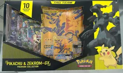 Pokemon TCG Pikachu & Zekrom - GX Tag Team Premium Collection Box Evolving Skies - Image 1