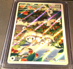 Pokemon TCG Starly Scarlet & Violet Base Set 221/198 Holo Illustration Rare NM🔥 - Image 4