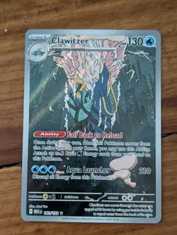 Clawitzer 141/132 Pokemon Mega Evolution Illustration Rare NM+ - Image 1