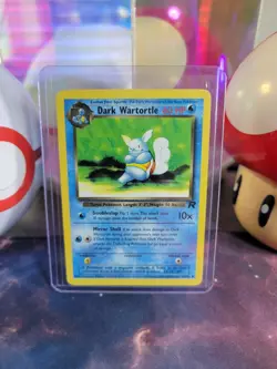 Dark Wartortle 46/82 Pokemon TCG Team Rocket Unlimited Regular Uncommon MP - Image 1