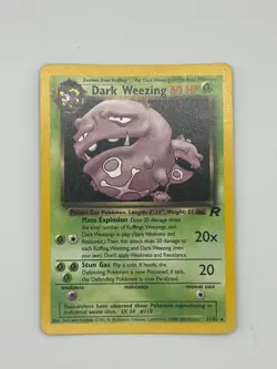 Dark Weezing 31/82 Vintage Pokemon 1999-2000 Team Rocket - LP - Image 1