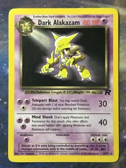 Dark Alakazam 18/82 Team Rocket Rare 2000 WotC Pokemon VLP - Image 1