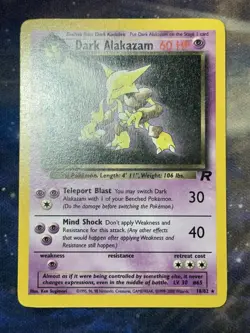 Dark Alakazam 18/82 Team Rocket Rare 2000 WotC Pokemon VLP - Image 4