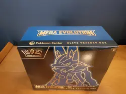 Pokemon Center Mega Evolution Lucario ETB Elite Trainer Box IN HAND - Image 1