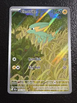 Pokemon TCG Electrike 196/182 Destined Rivals Near Mint Condition - Image 2
