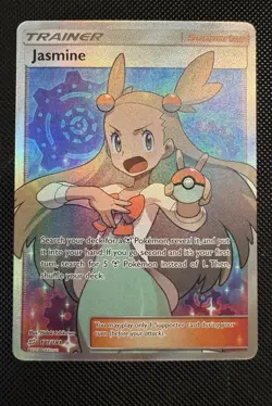 Pokemon TCG Jasmine SM Team Up 177/181 Full Art Trainer Ultra Rare Holo WOW LOOK - Image 1