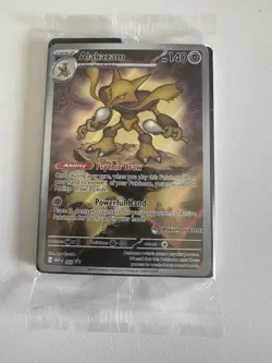 Pokemon Center Stamped Alakazam 009 Pokemon Mega Evolutions - ETB Promo Sealed - Image 1