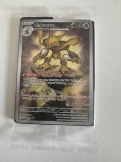 Pokemon Center Stamped Alakazam 009 Pokemon Mega Evolutions - ETB Promo Sealed - Image 3