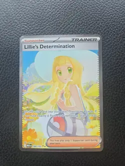 Pokemon Lillie's Determination SIR 184/132 Mega Evolution ENGLISH Pack Fresh - Image 1