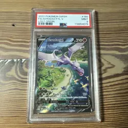 Aerodactyl V (Alternate Full Art) 180/196 Pokemon Swsh11 Lost Origin PSA 9 Mint - Image 1