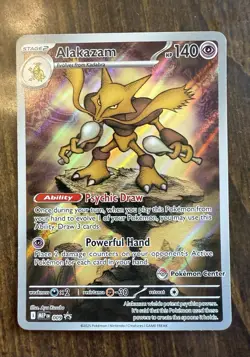Mega Evolutions - Alakazam Stamped Pokemon Center Promo - Image 1