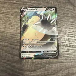 Pokemon | SWSH01: Sword & Shield Base Set | Snorlax V | 141/202 | NM Holo - Image 1