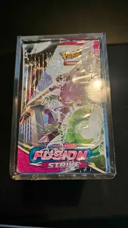 Pokemon Sword & Shield Fusion Strike Booster Box -NEW SEALED- with Acrylic Case - Image 2