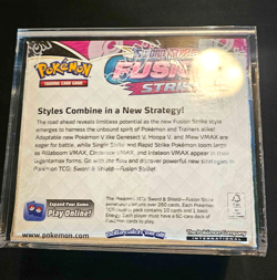 Pokemon Sword & Shield Fusion Strike Booster Box -NEW SEALED- with Acrylic Case - Image 3