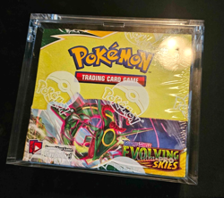 Pokemon Sword & Shield Evolving Skies Booster Box -NEW SEALED- with Acrylic Case - Image 1