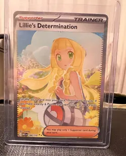 Pokemon TCG Lillie’s Determination SIR 184/132 NM Mega Evolution ME01 - Image 1