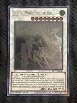 Crystal Wing Synchro Dragon (Ghost Rare) GFTP-EN130 1st Edition - Image 1