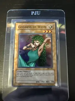 Yugioh McDonald's Promo #MP1-003 Goddess of Whim Super Rare - Image 1