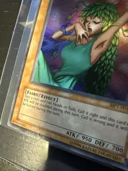 Yugioh McDonald's Promo #MP1-003 Goddess of Whim Super Rare - Image 3