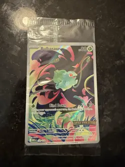 Pokemon TCG Mega Evolutions Stamped Promo Card - Bulbasaur 133/132 - NM - SEALED - Image 1