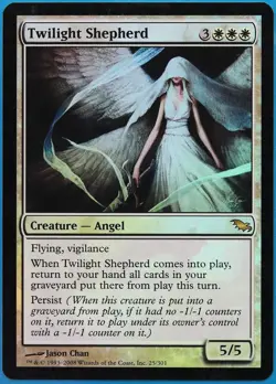 Twilight Shepherd FOIL Shadowmoor PLD White Rare MTG CARD (ID# 491141) ABUGames - Image 1