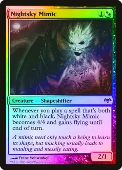 Nightsky Mimic FOIL Eventide NM White Black Common MAGIC MTG CARD ABUGames - Image 1