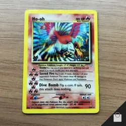 Ho-oh Neo Revelation 7/64 Pokemon Card 1st Edition Unlimited Rare Holo 2001 HP - Image 1