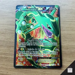 Rayquaza EX 123/124 Dragons Exalted Full Art Holo Pokemon Brazilian Card SP LP - Image 1