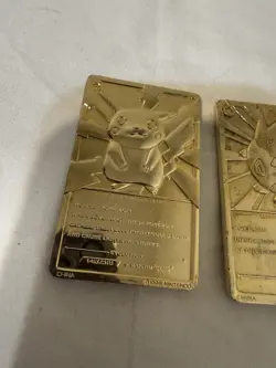 LOT OF 2 1999 POKEMON 23K GOLD PLATED CARDS - Image 5