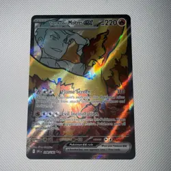 Team Rocket's Moltres EX 208/182 Full Art Destined Rivals Card Mint - Image 1