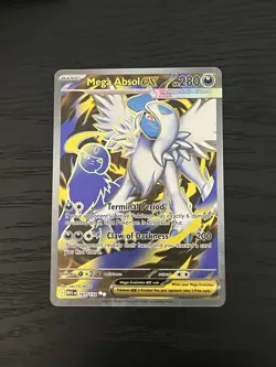 Mega Absol EX 161/132 Mega Evolution Full Art Holo Pokemon Card NM - Image 1