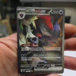N's Zoroark EX 185/159 journey together NM pokemon card - Image 1