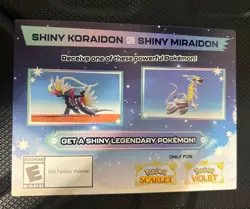 Shiny Koraidon & Miraidon Pokemon Scarlet Violet Code Card - Gamestop - Image 1