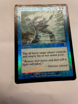 MAGIC THE GATHERING 2001 7th Edition FOIL Mana #86 Blue Instant Promo also look! - Image 1