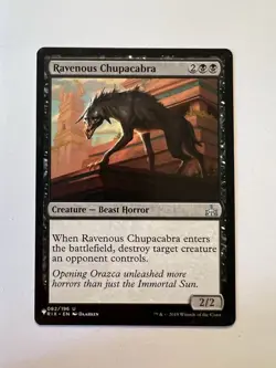 Ravenous Chupacabra - MTG The List: Rivals of Ixalan - NM - Image 1