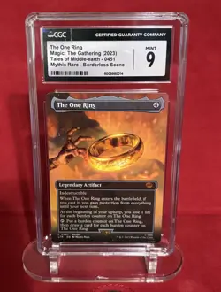 MTG Lord of the Rings The One Ring Borderless Scene CGC 9 PRECIOUS! - Image 1