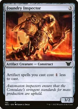 X 1 Foundry Inspector NM Commander Kamigawa 152 MTG Magic The Gathering - Image 1