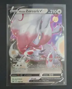 Pokemon Hisuian Zoroark V 146/196 Lost Origin Ultra Rare Holo NM - Image 1