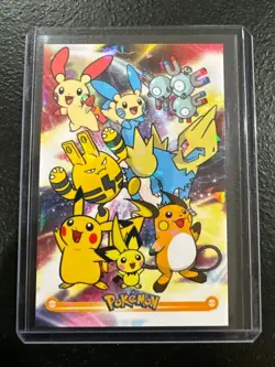 Pokemon 2024 Card Database 3 Cracked Holo Pikachu Raichu Pichu Peru US Seller - Image 1