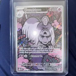 Pokemon TCG Houndstone Mega Evolution: Base 145/132 NM Pack Fresh Full Art Rare - Image 1