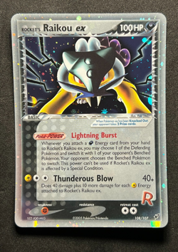 Rocket's Raikou ex 108/107 Pokemon Ex Deoxys -Holo -Secret Rare-NP/NM+ - Image 1