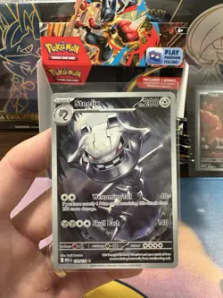 Steelix 150/132 Illustration Rare Pokemon Mega Evolution NM - Image 1