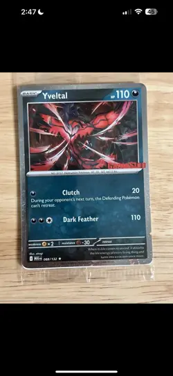 Sealed Yveltal 088/132 Holo Mega Evolution Pokemon Tcg GAMESTOP STAMPED PROMO! - Image 1