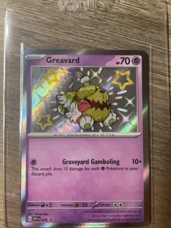 Pokemon TCG - Greavard 070 - Black Star Promo - Shiny Paldean Fates - 2024 SVP - Image 3